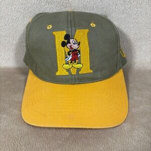VTG 1990s Mickey Unlimited Disney Hat Green/Yellow